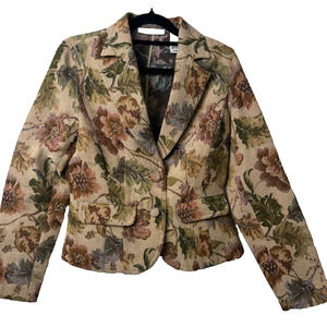 Vintage Crazy Horse size S Tapestry Blazer 90’s Cottagecore Liz Claiborne A20